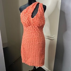 Met in South Beach Mini Dress-Peach